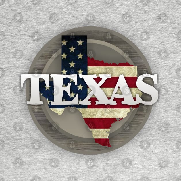 Texas Flag Rustic by Dale Preston Design